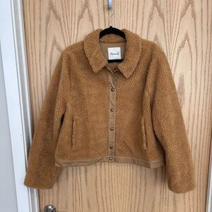 Madewell Women's Camel Sherpa Jacket